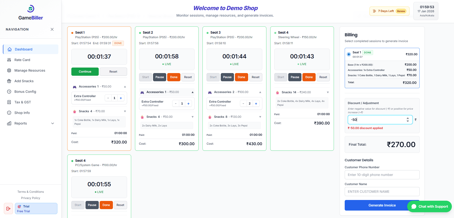 GameBiller screenshot 4