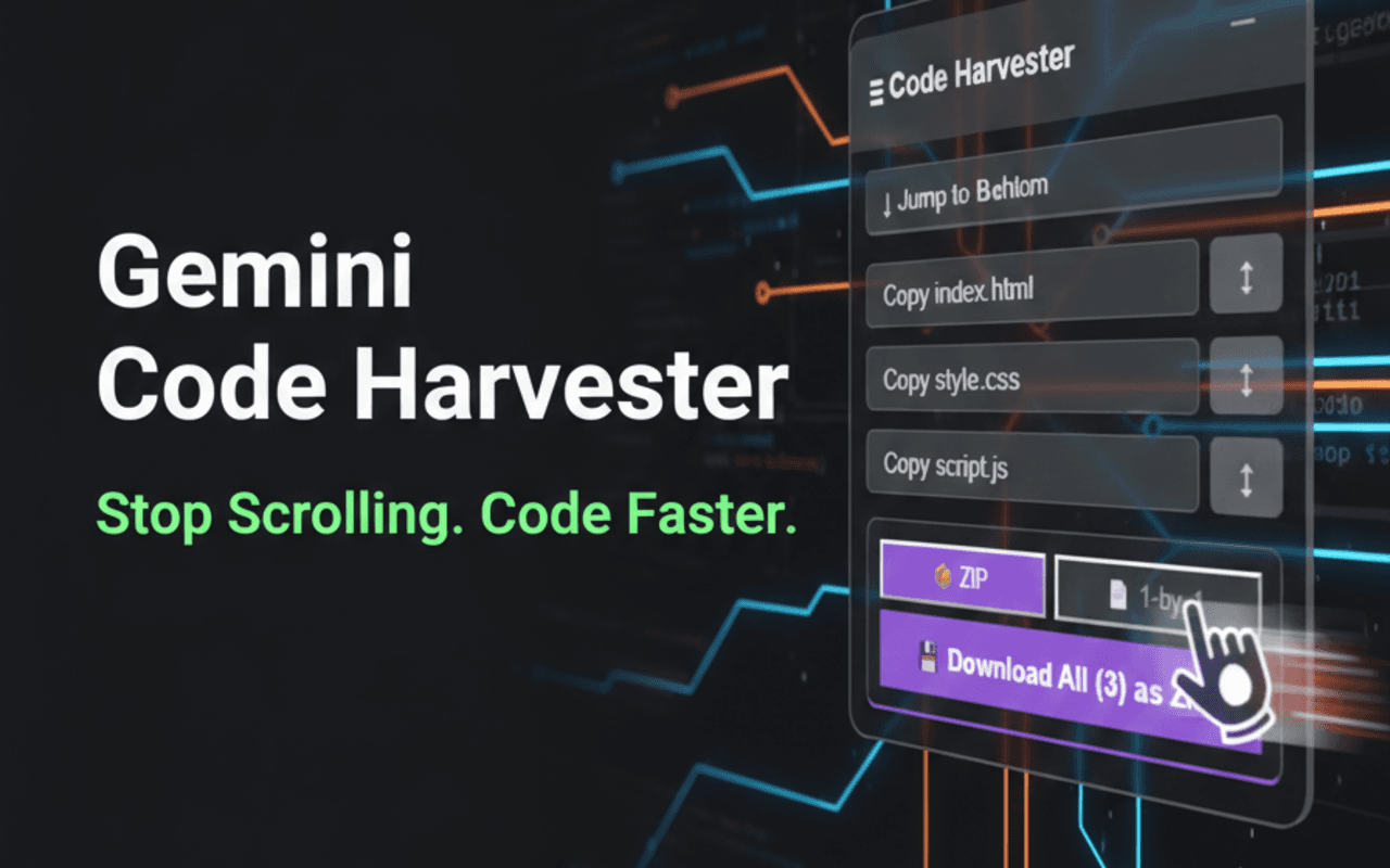 Gemini Code Harvester screenshot 2