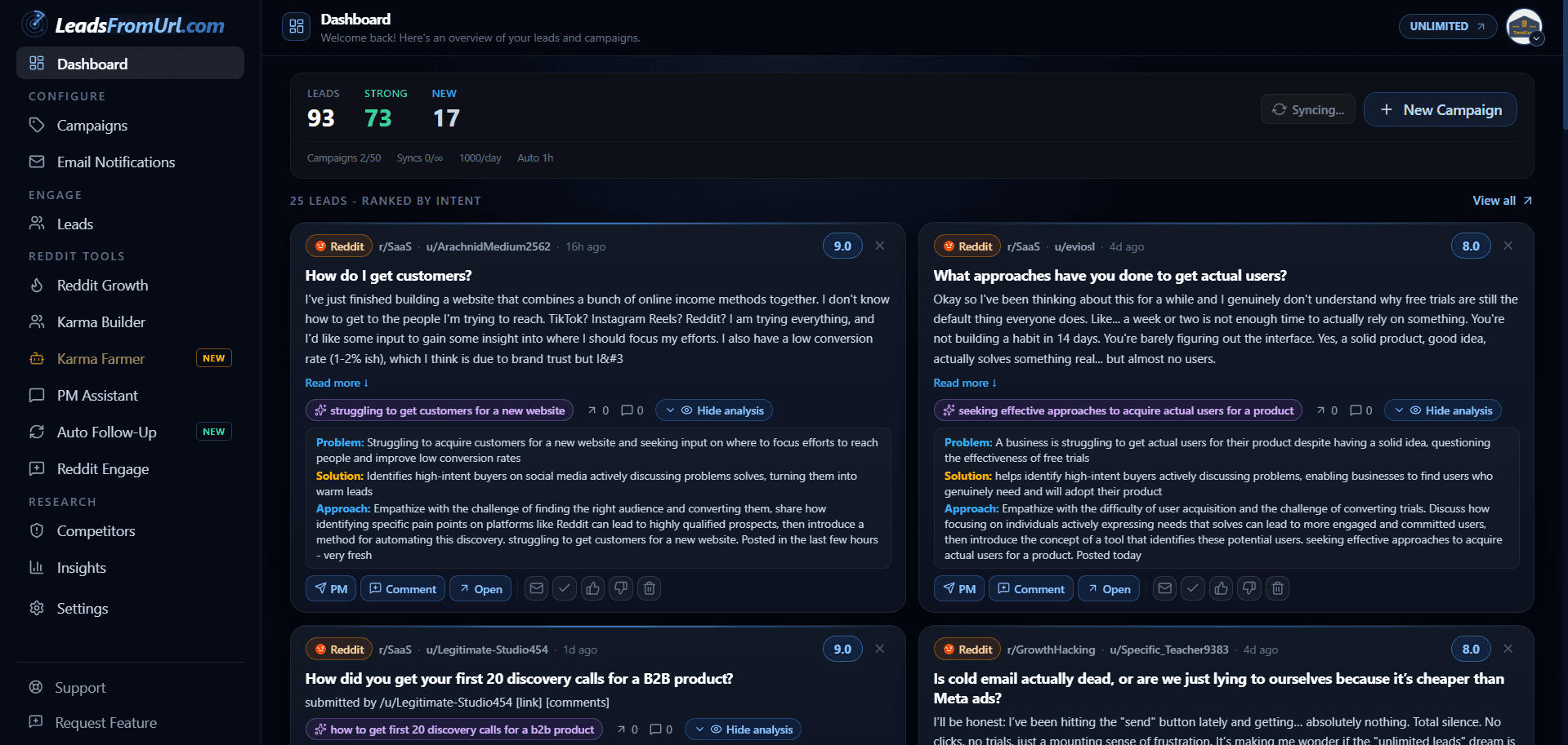 LeadsFromURL screenshot 3