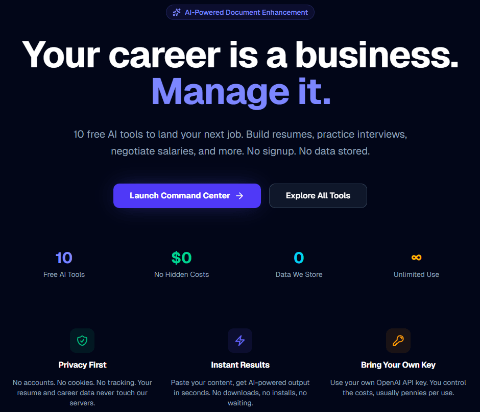 Refine.tools screenshot 2