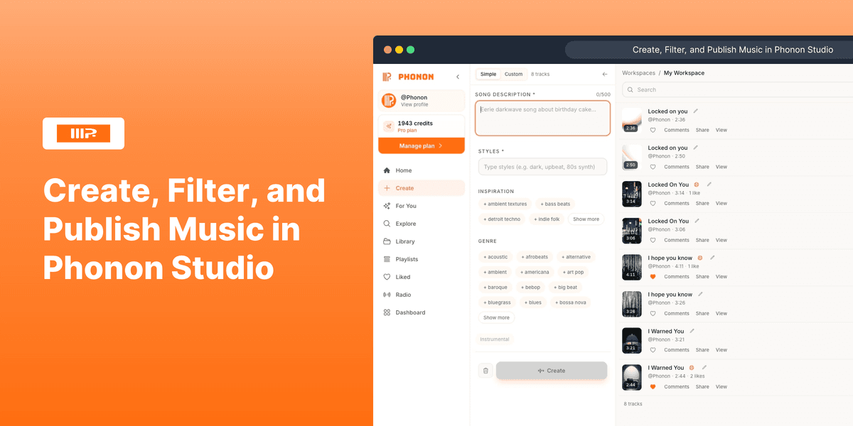 Phonon Studio screenshot 1