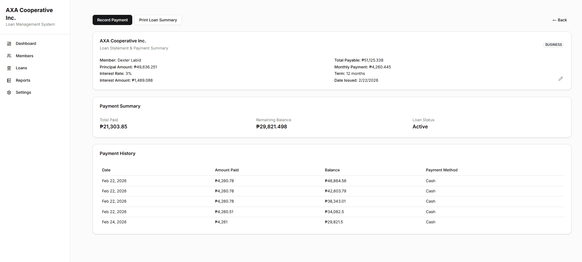 CoopTrack screenshot 2