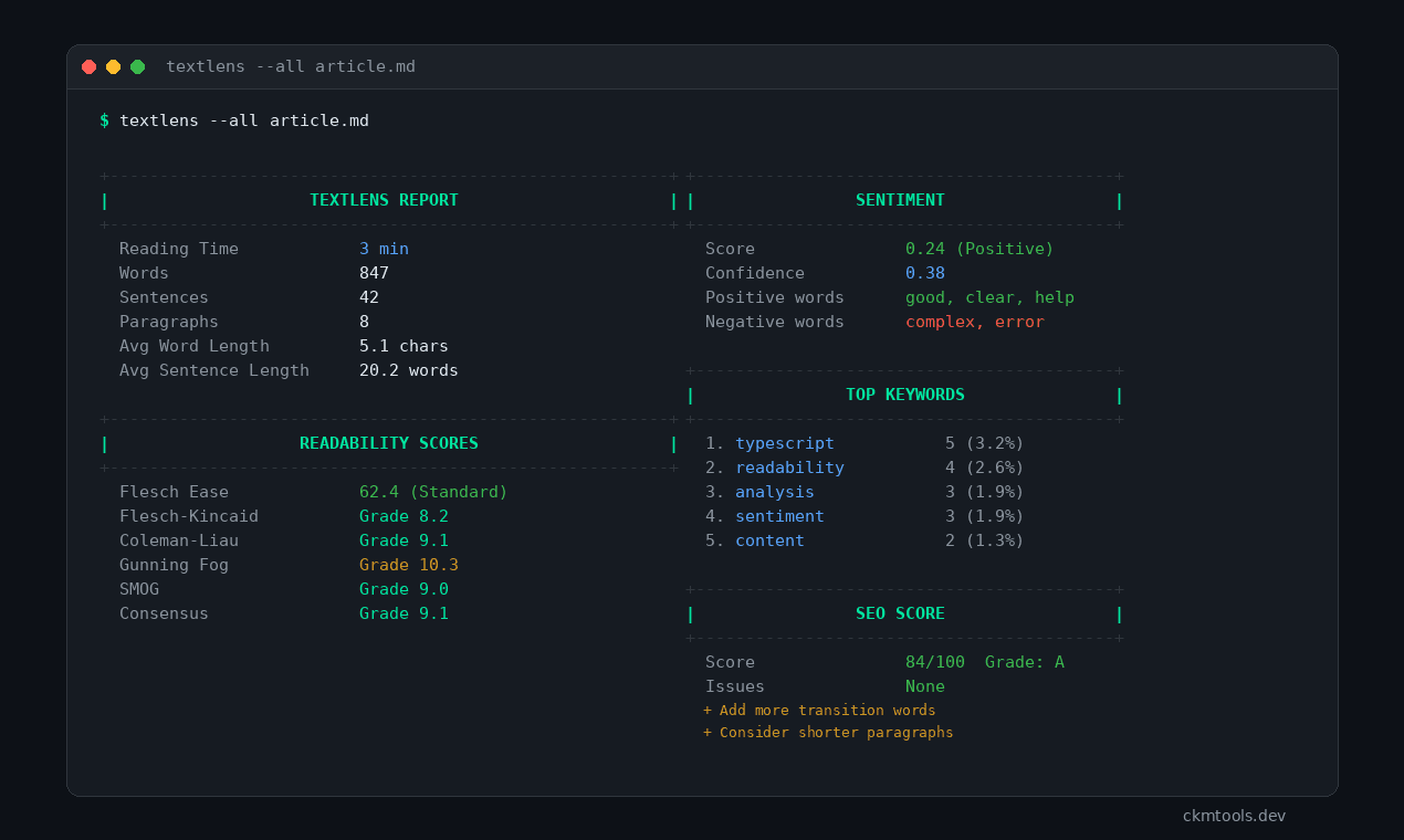 textlens screenshot 3