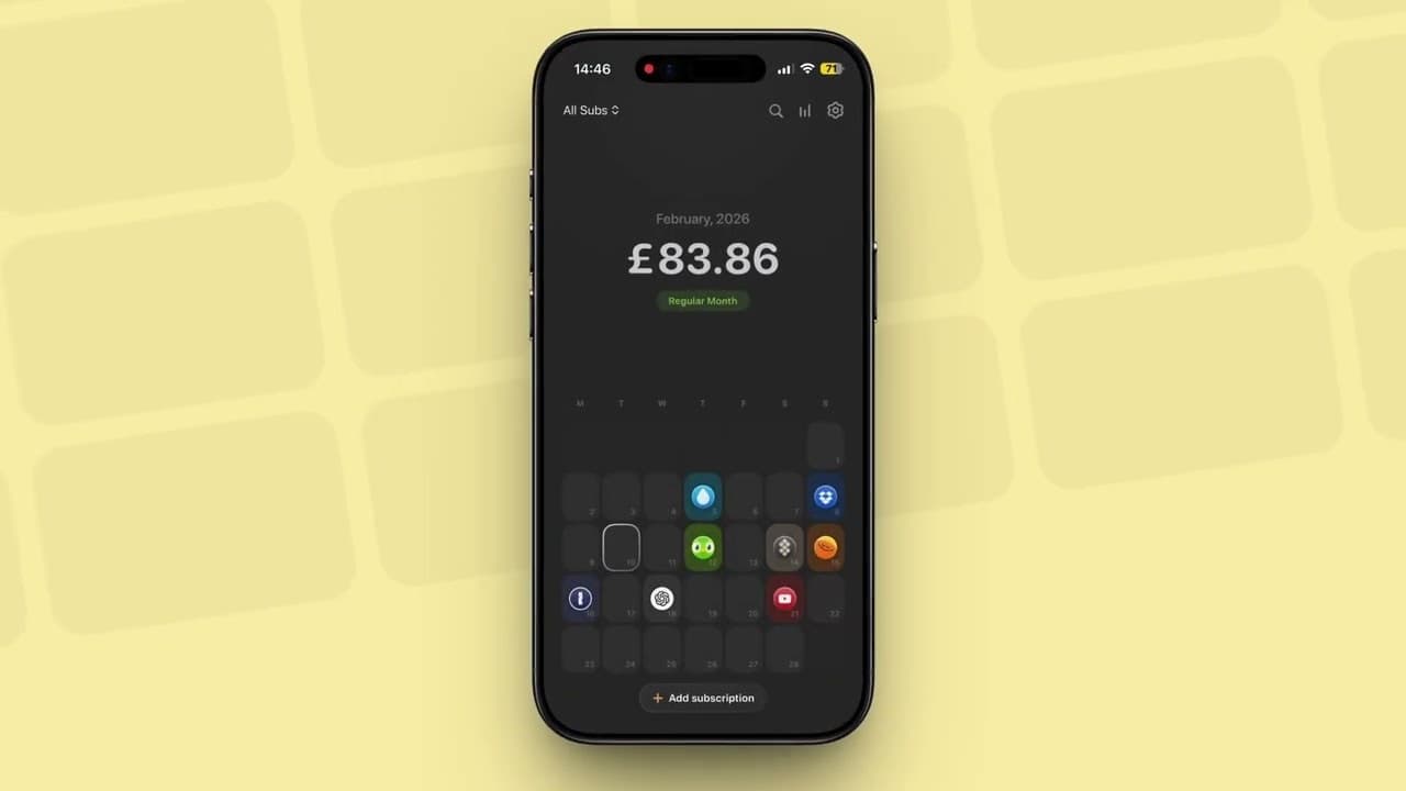 Subscription Day² for iOS screenshot 1