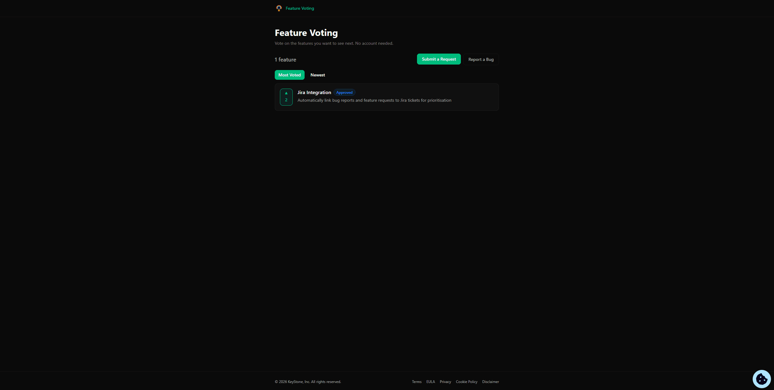 Feature Voting screenshot 2