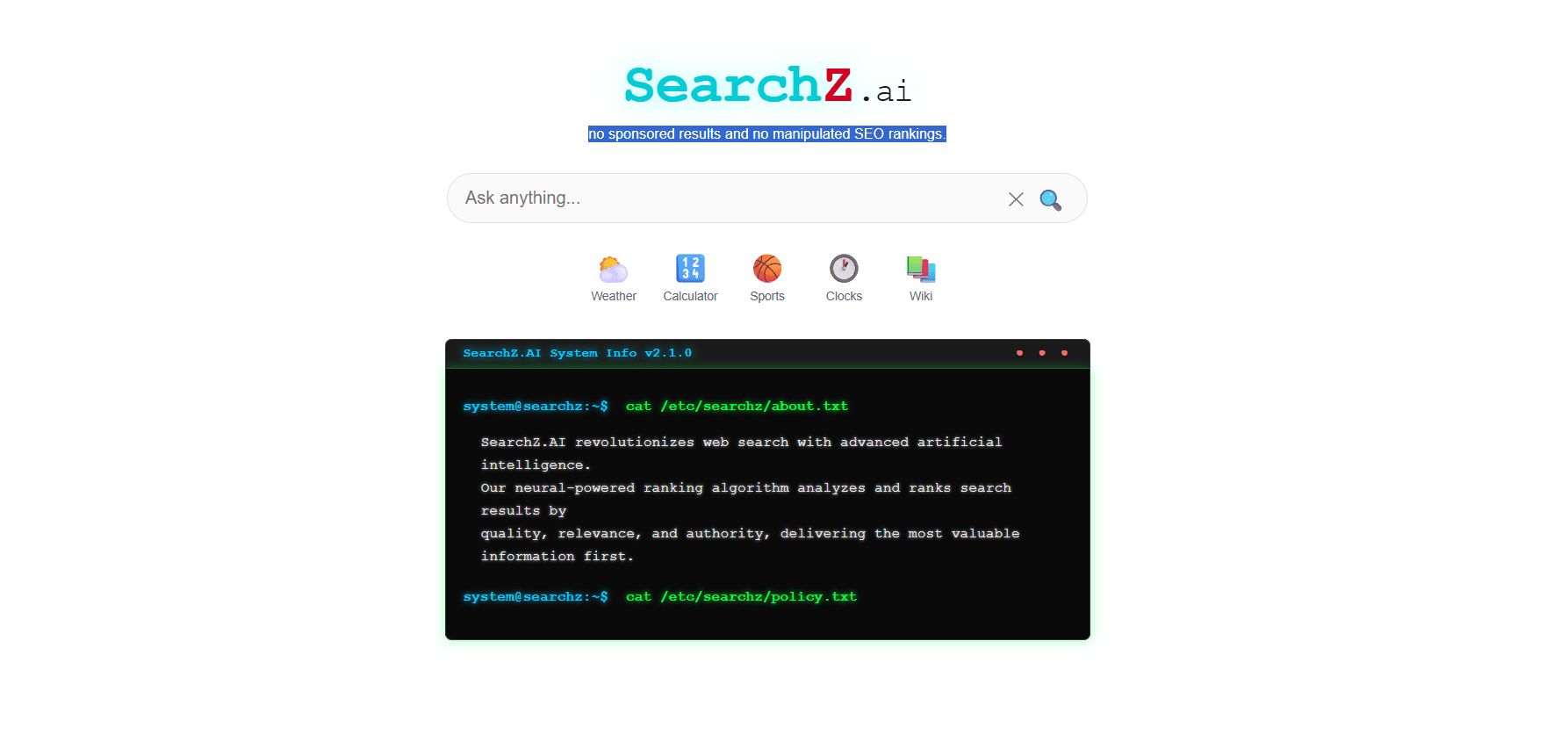 SearchZ.ai screenshot 1