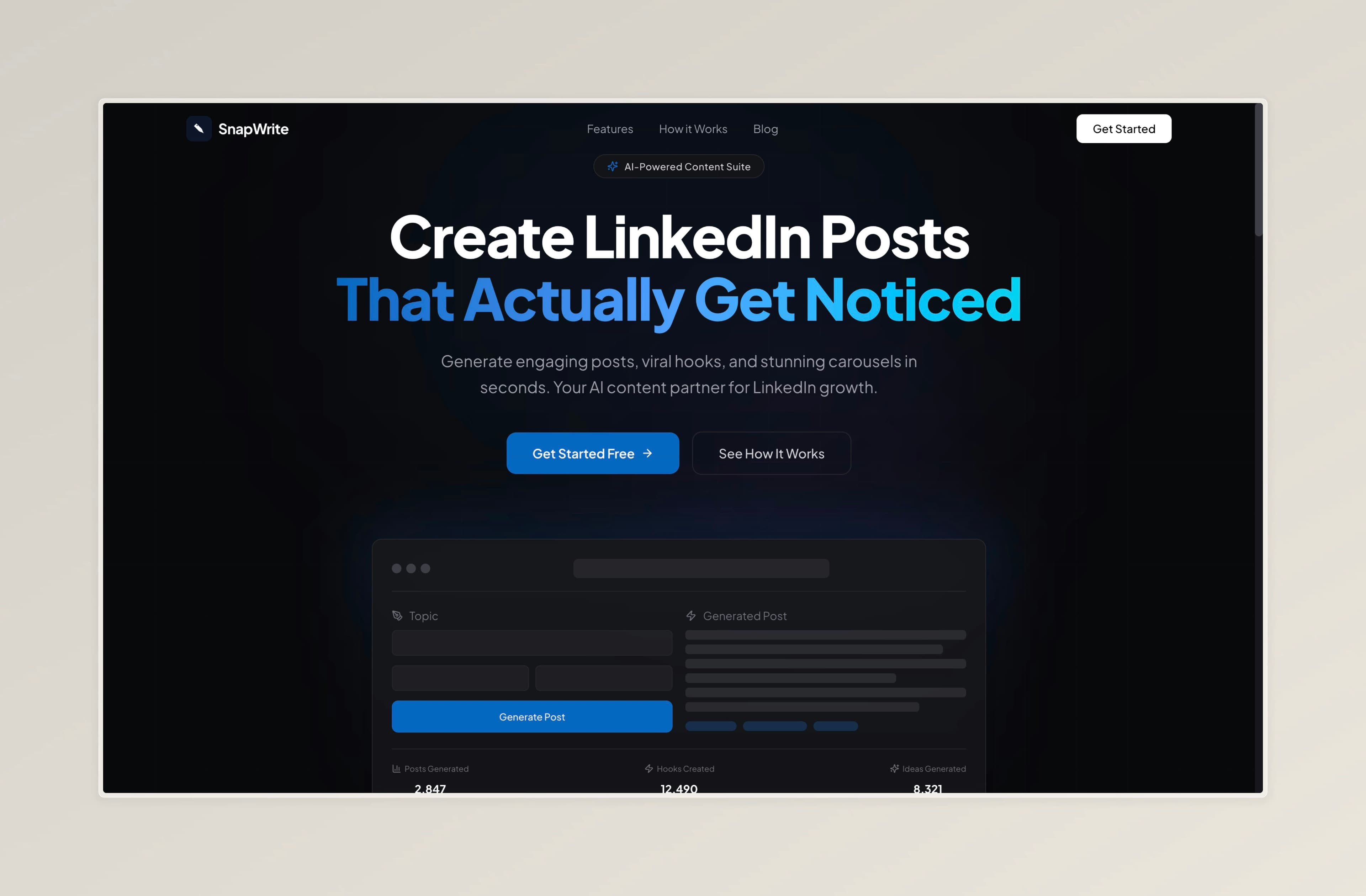 SnapWrite screenshot 1