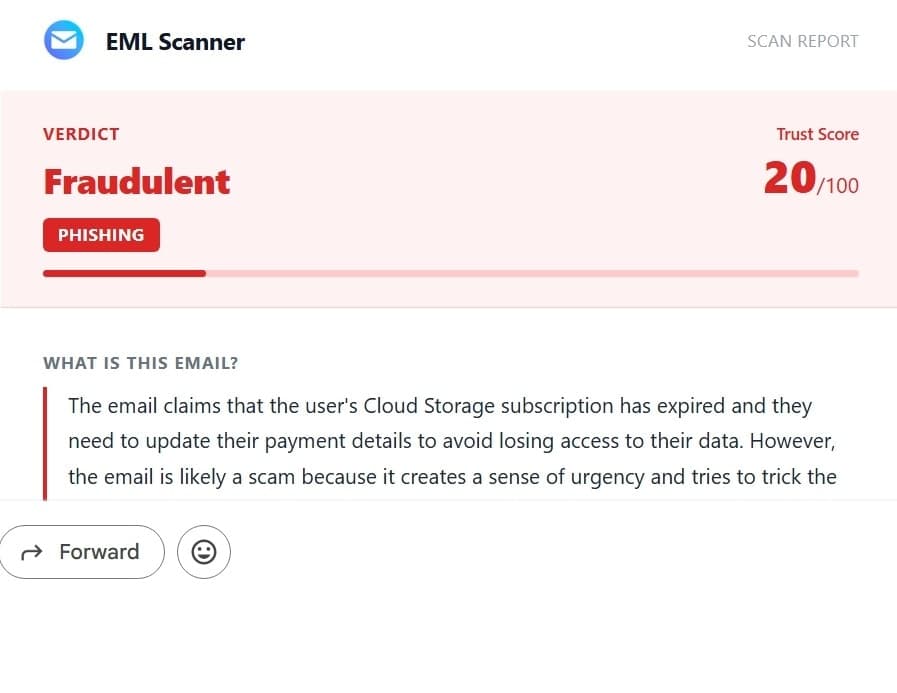 EML Scanner screenshot 2