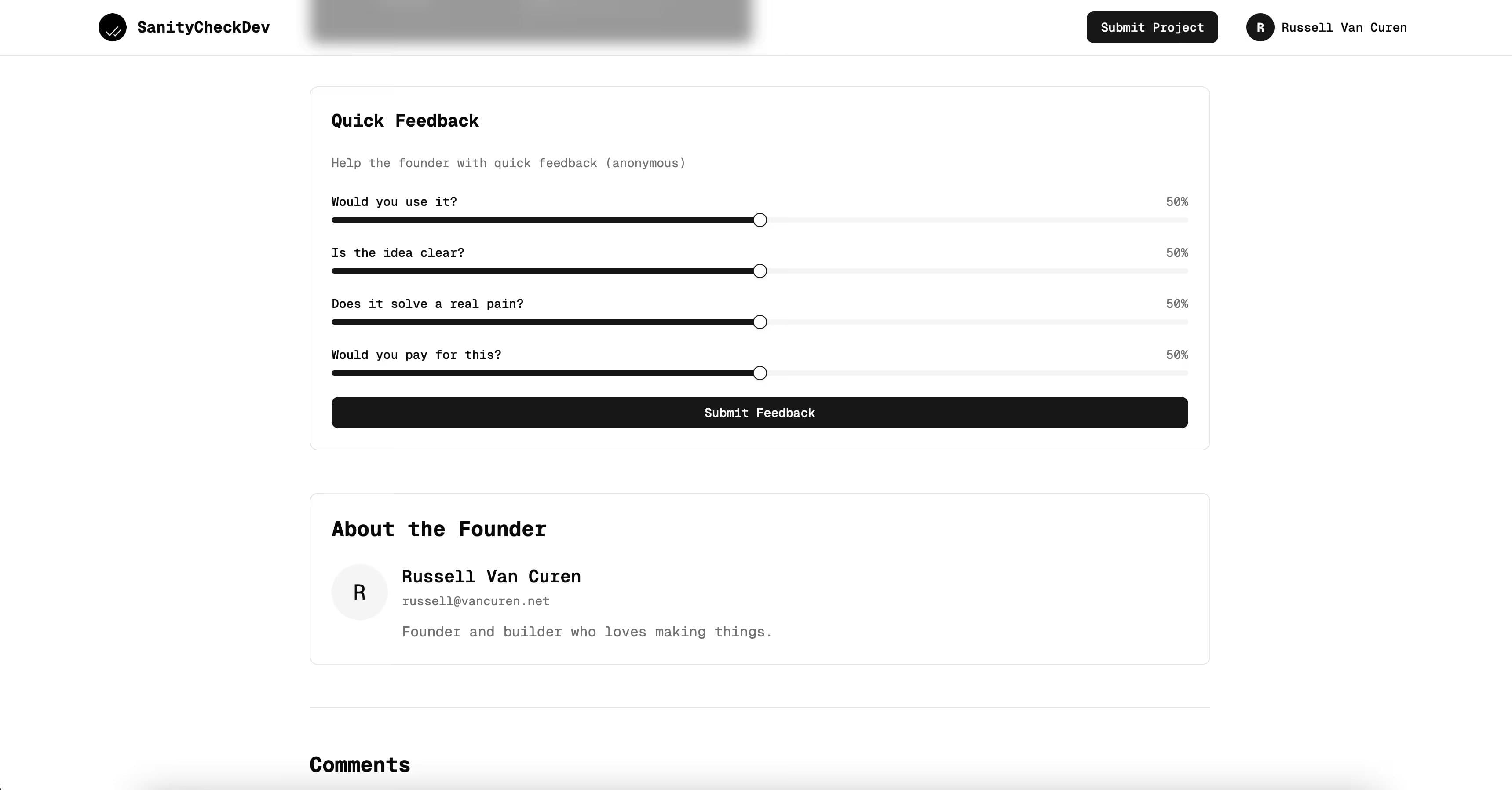 SanityCheck screenshot 2