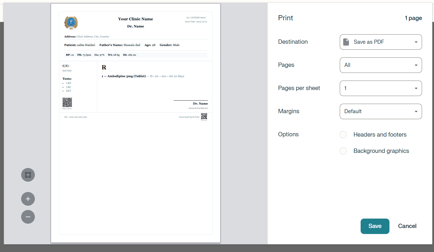 ℞ Print screenshot 4