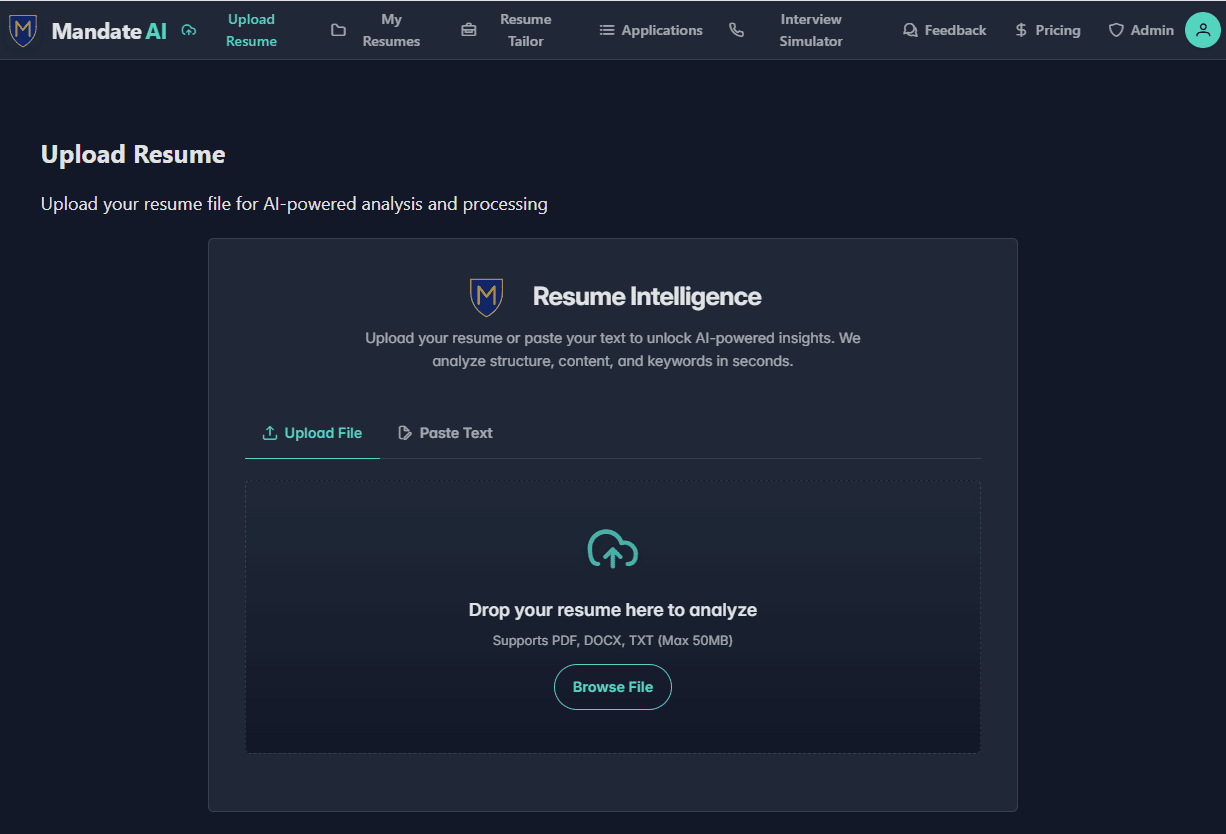 Mandate AI screenshot 2