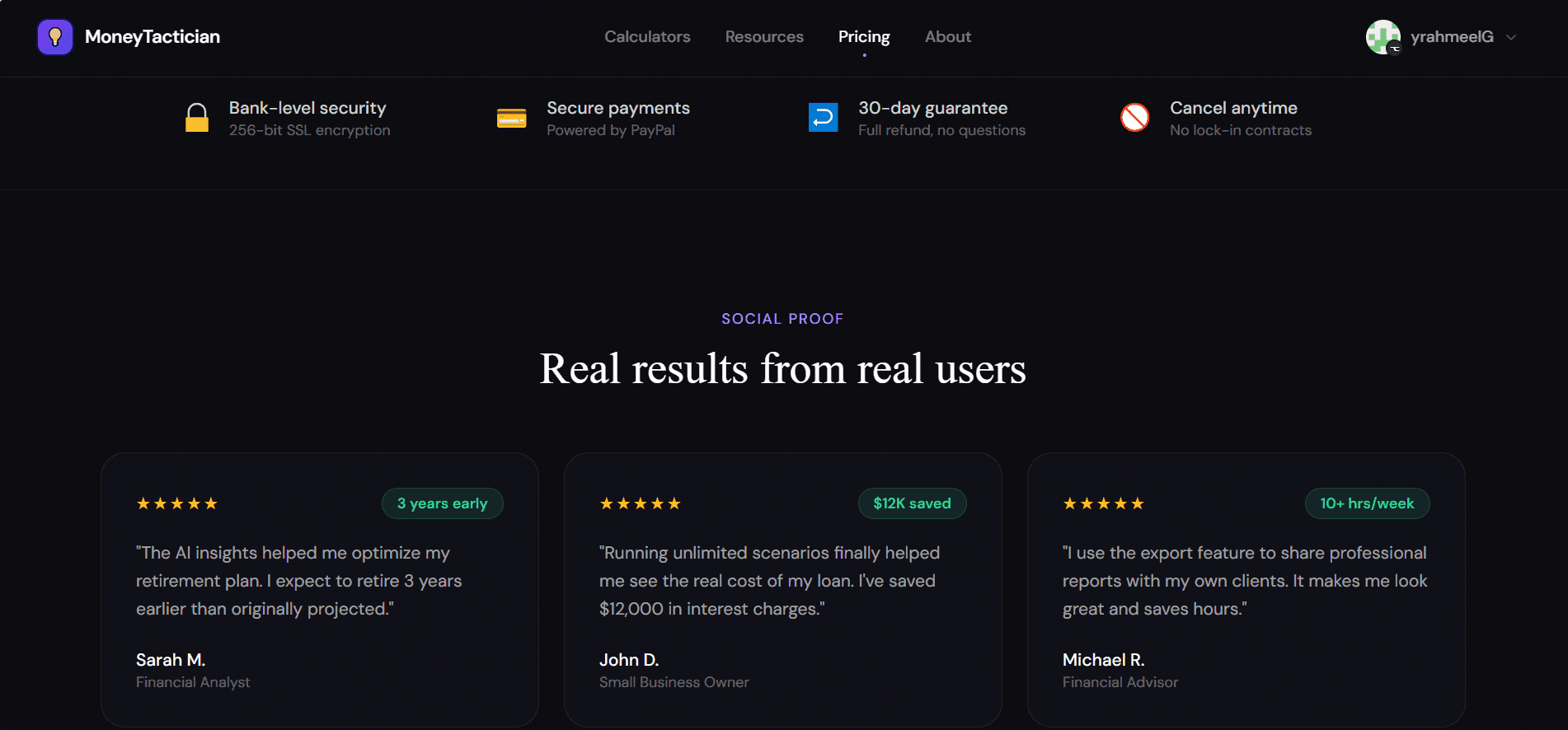 Money Tactician screenshot 1