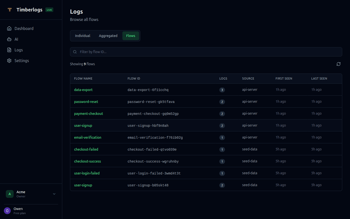 Timberlogs screenshot 1