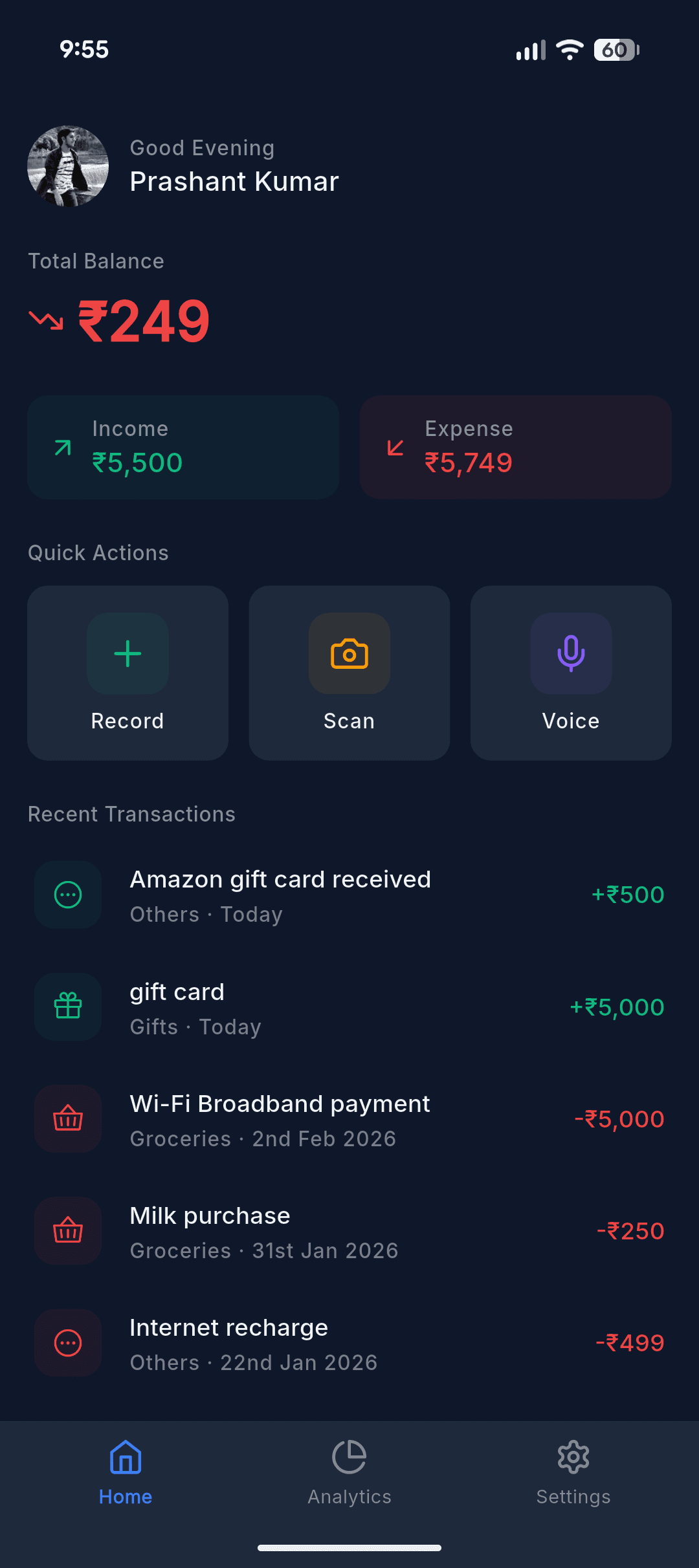 MoneyMinder | AI Expense Tracker screenshot 6