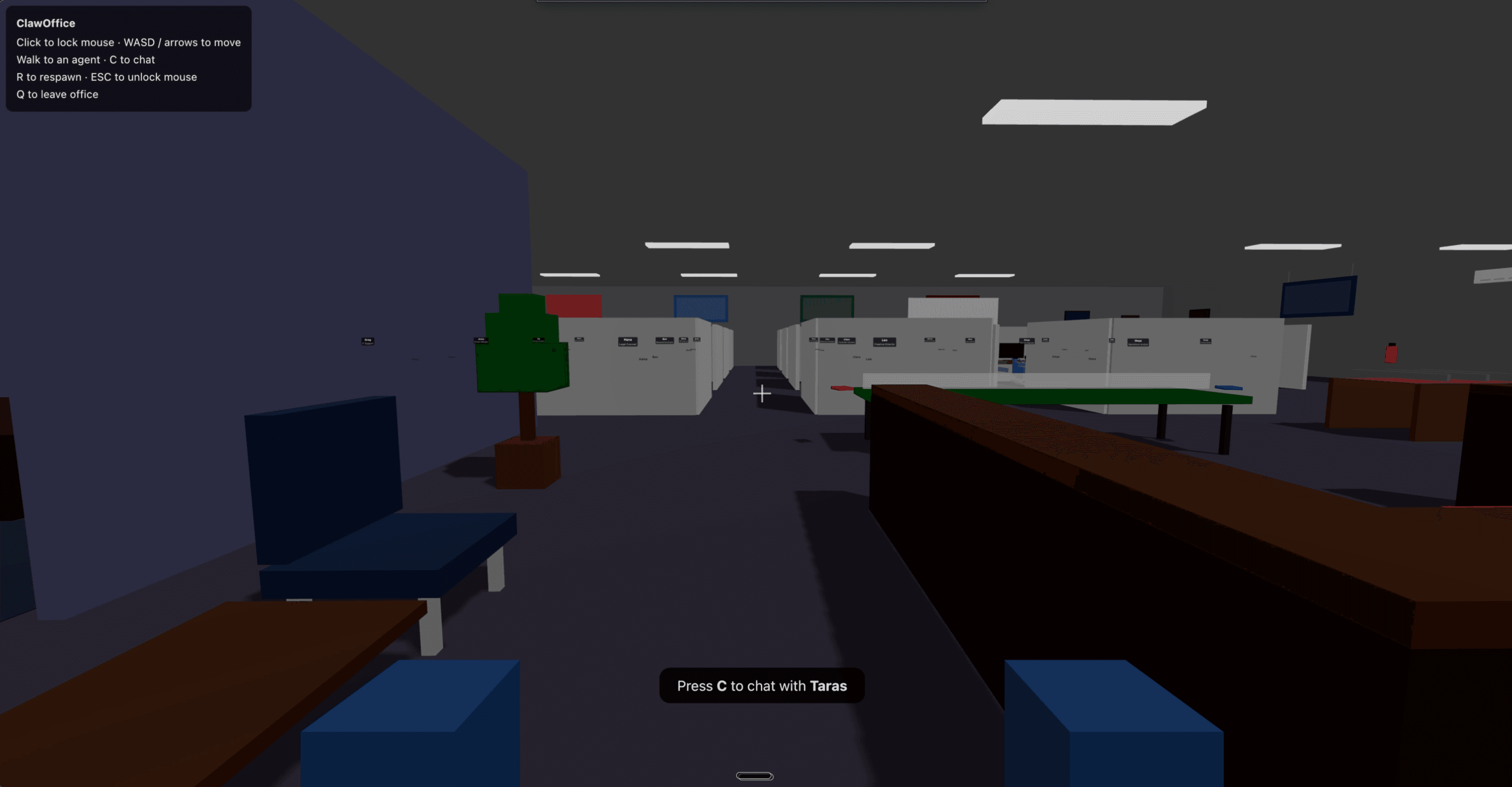 ClawOffice screenshot 2