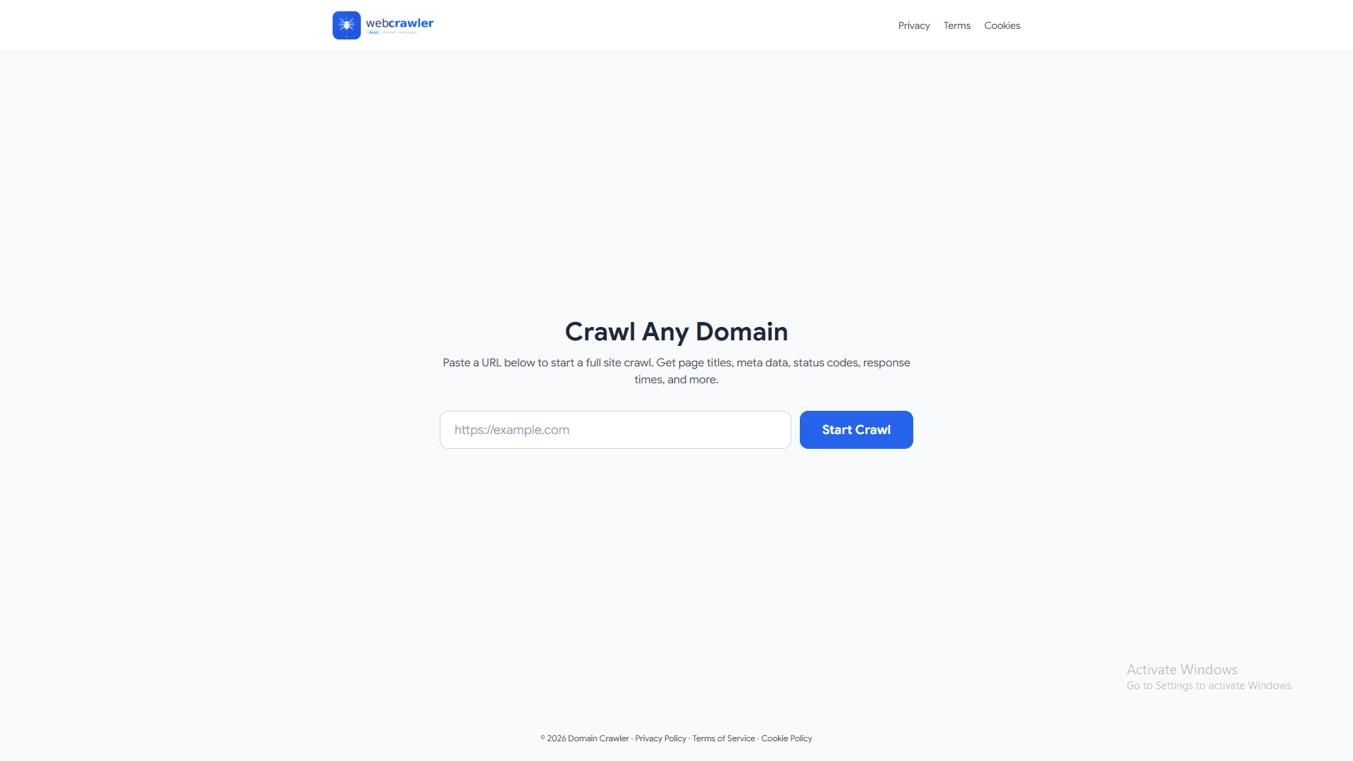 webcrawler.buzz screenshot 1