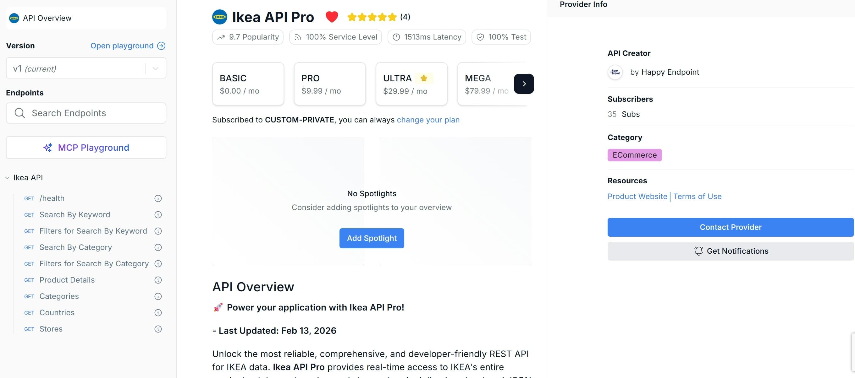 Real-time Ikea Data API screenshot 1