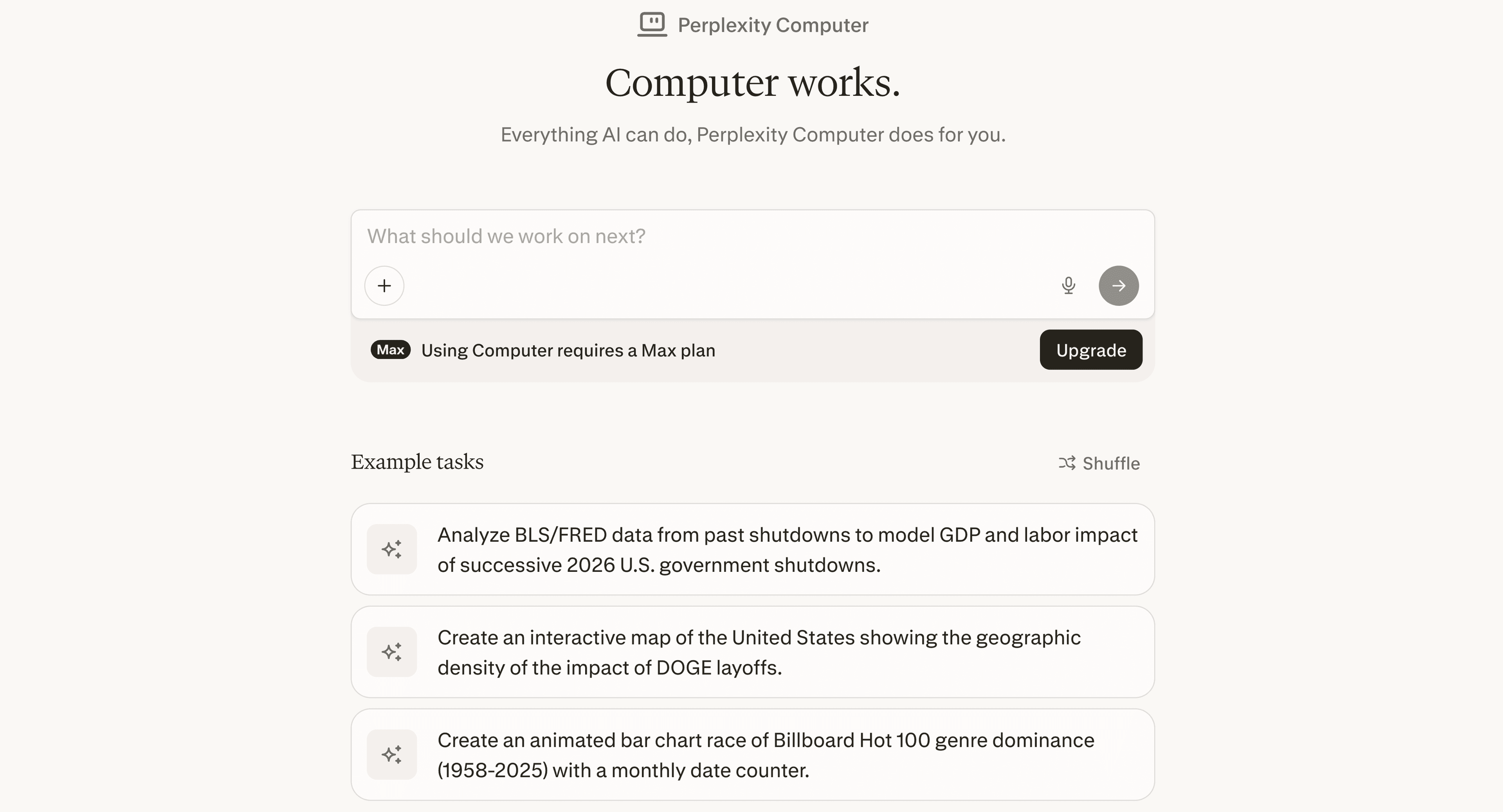Perplexity Computer screenshot 2