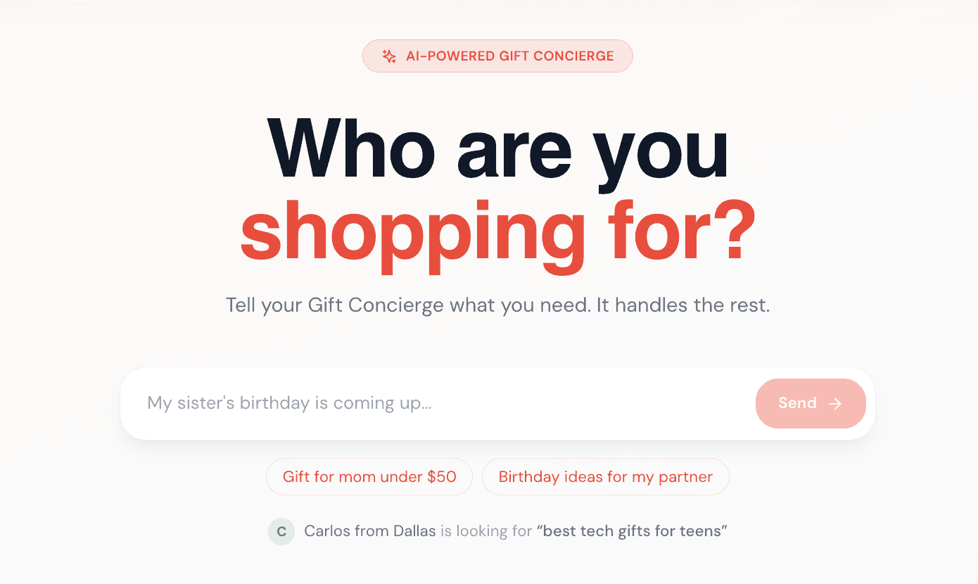 The Giftist - AI Concierge screenshot 2