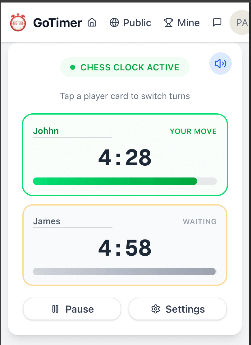 GoTimer.org screenshot 5