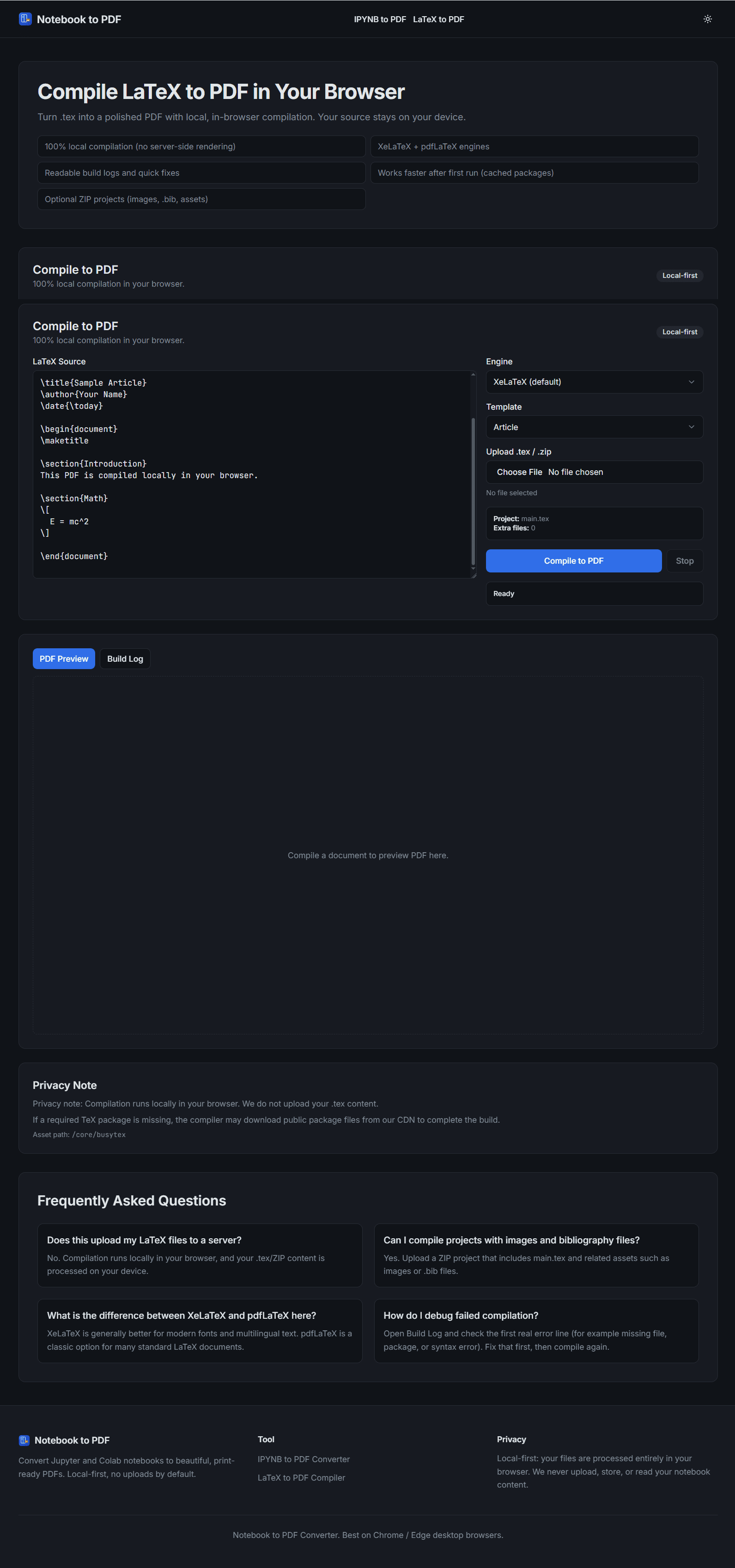 Notebook to PDF screenshot 1