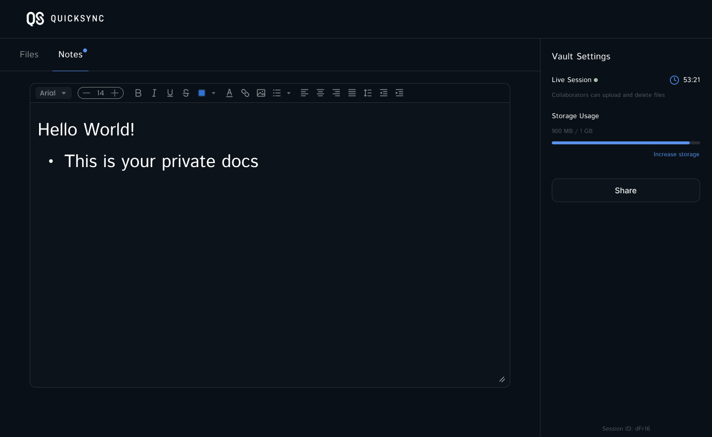 QuickSync Me screenshot 3