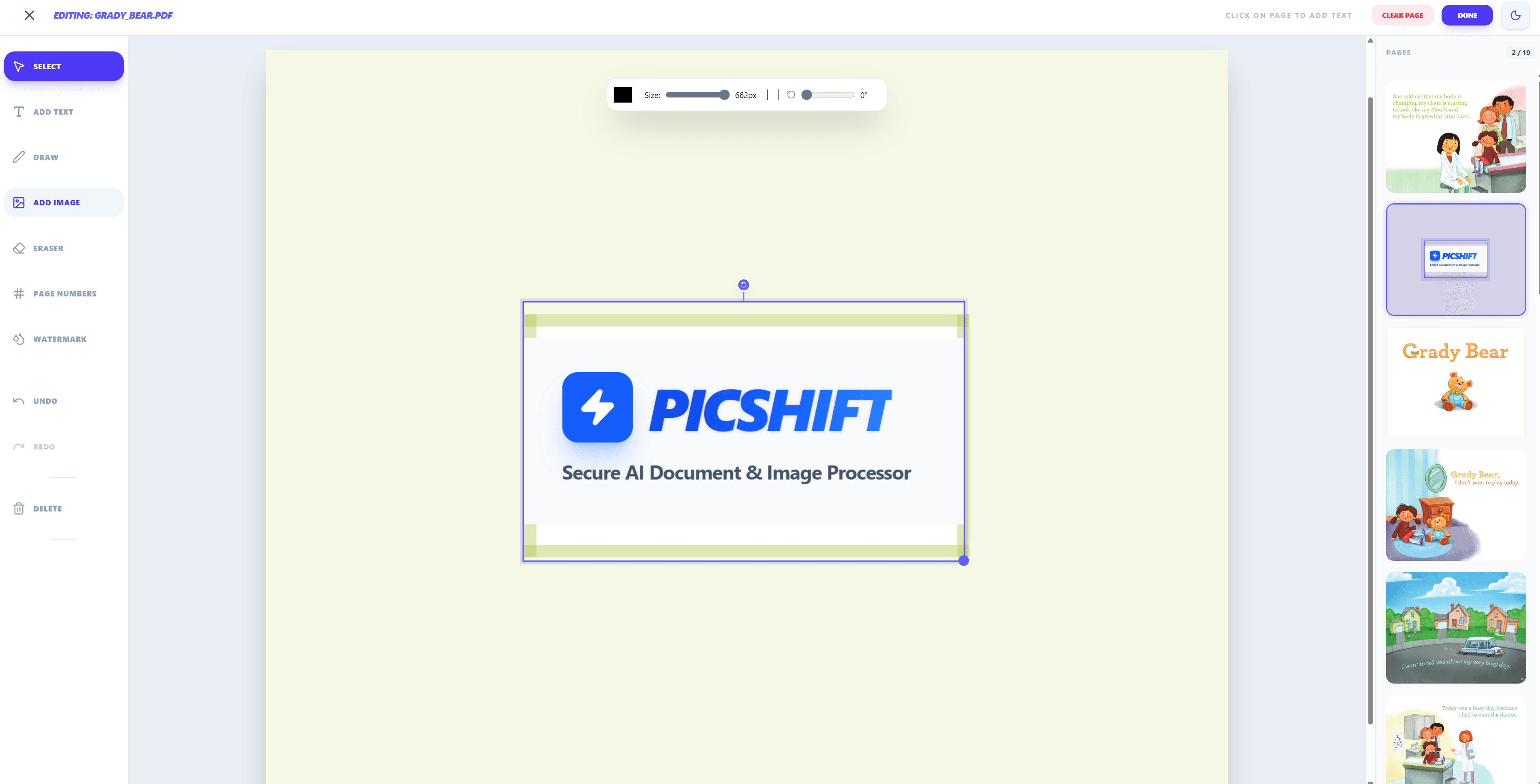 PDF Editor screenshot 9