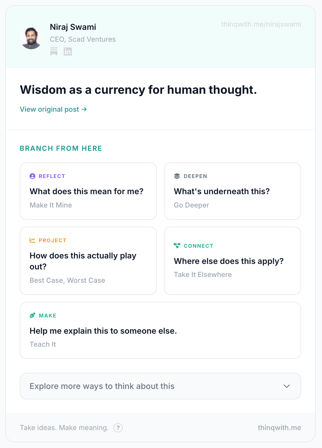 ThinqWith.me screenshot 2