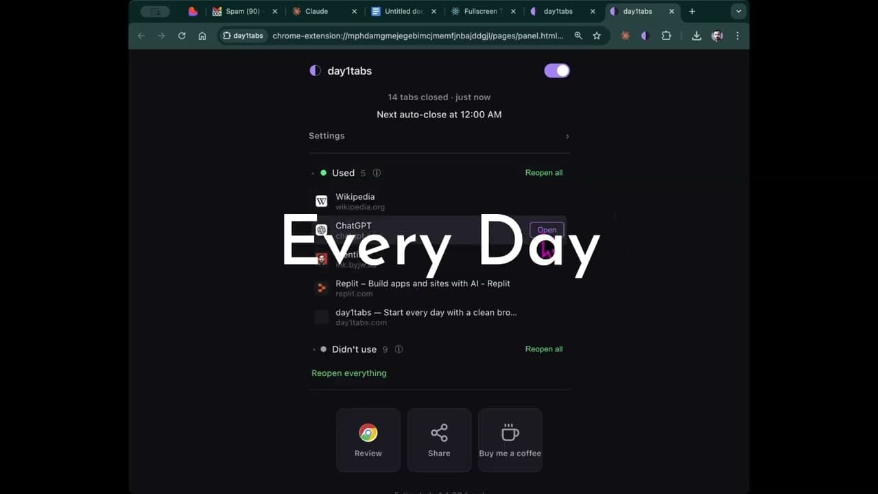 day1tabs screenshot 1