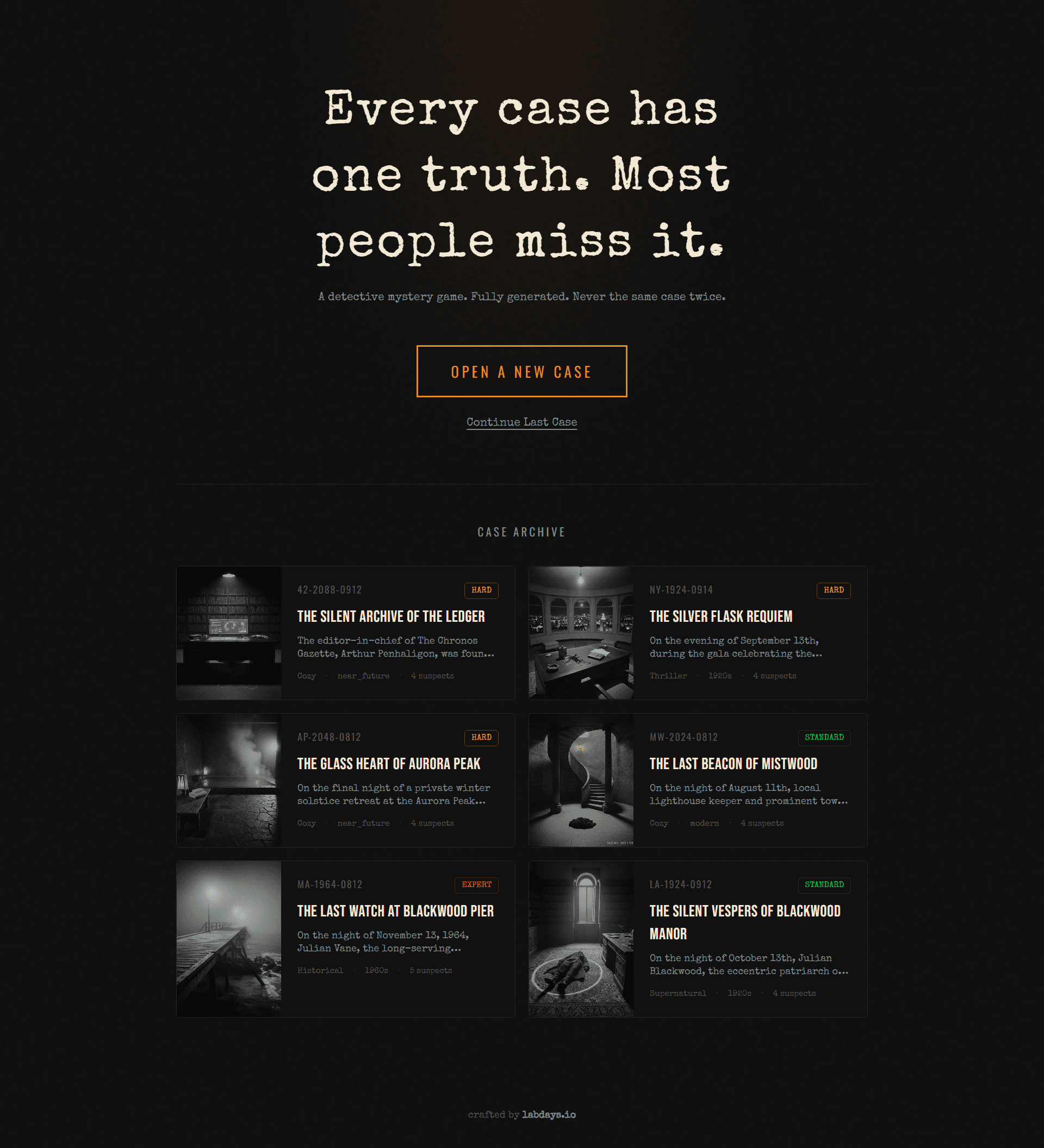 Case Files screenshot 1