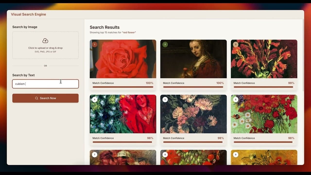 Vecstore screenshot 1