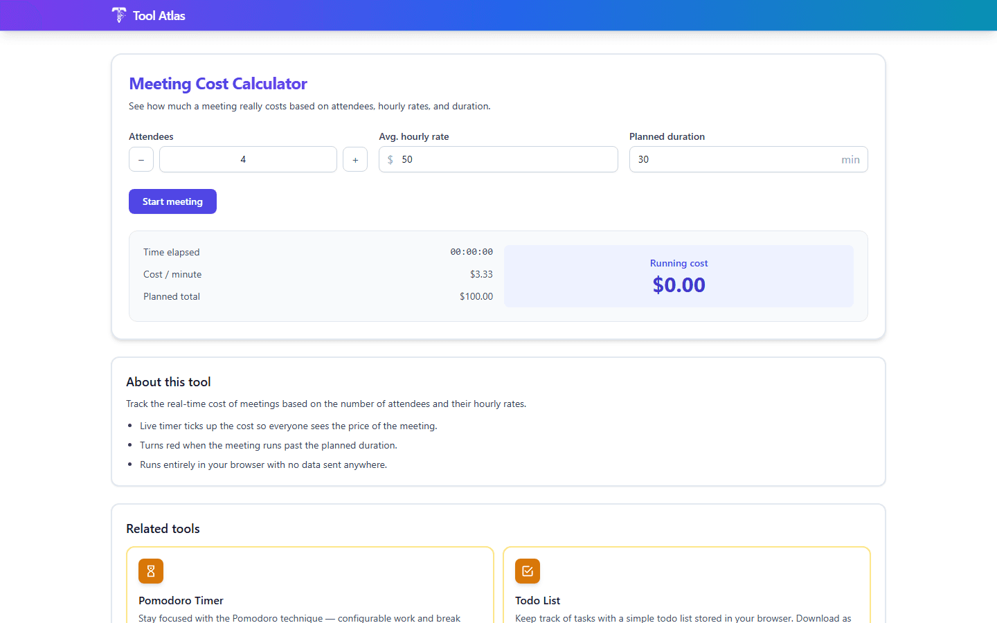Tool Atlas: Free Online Toolbox screenshot 6