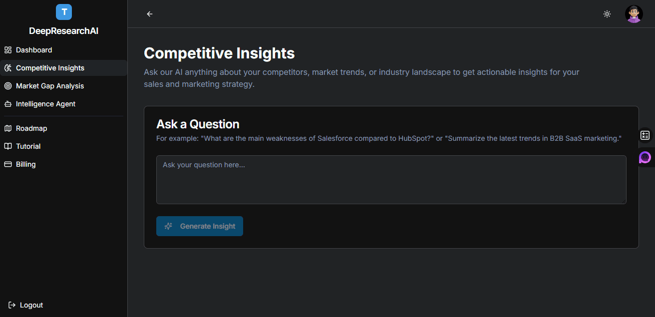 DeepSearch AI screenshot 2