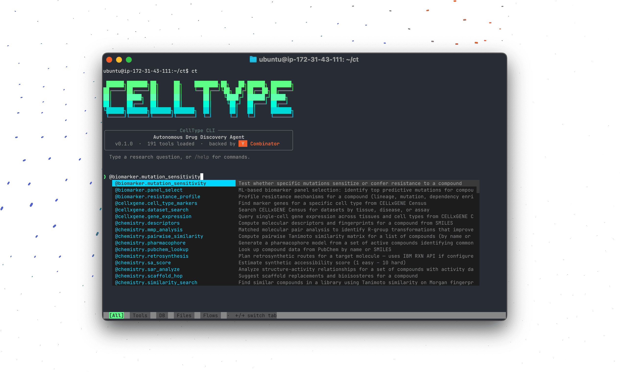 CellType CLI screenshot 2