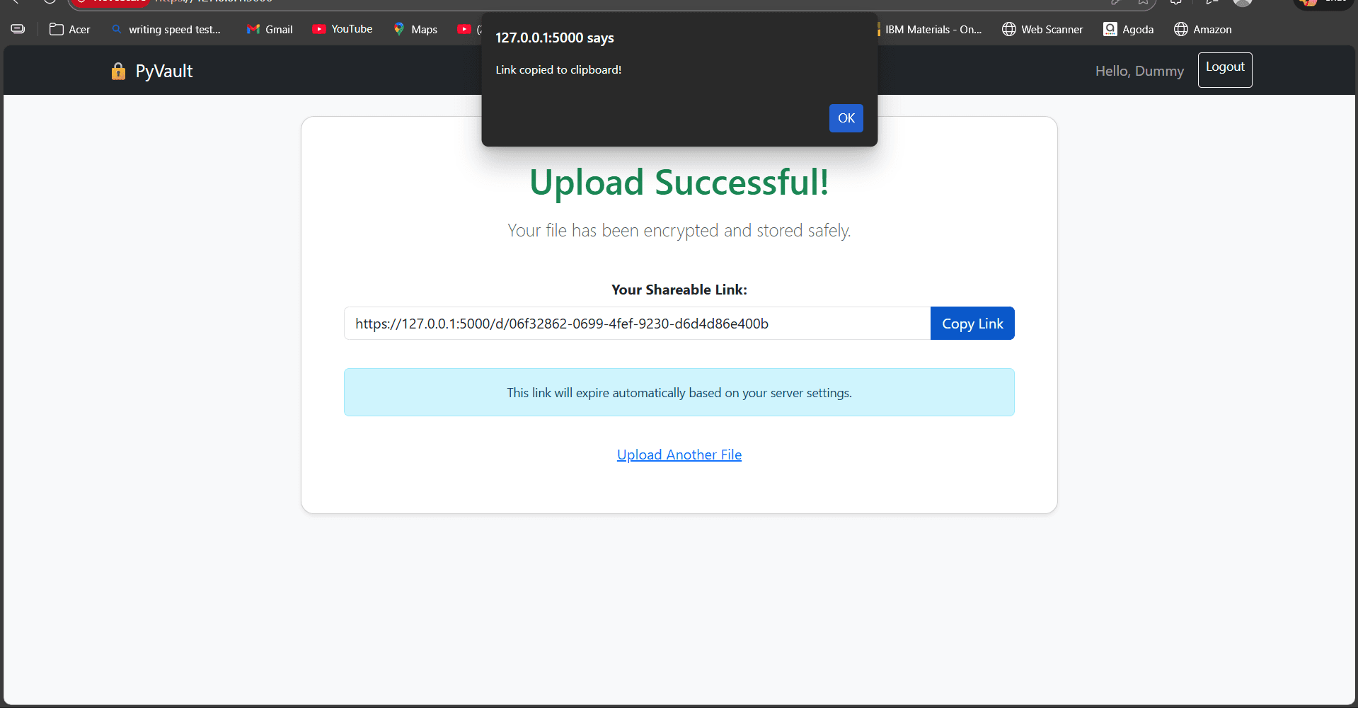 PyVault screenshot 4