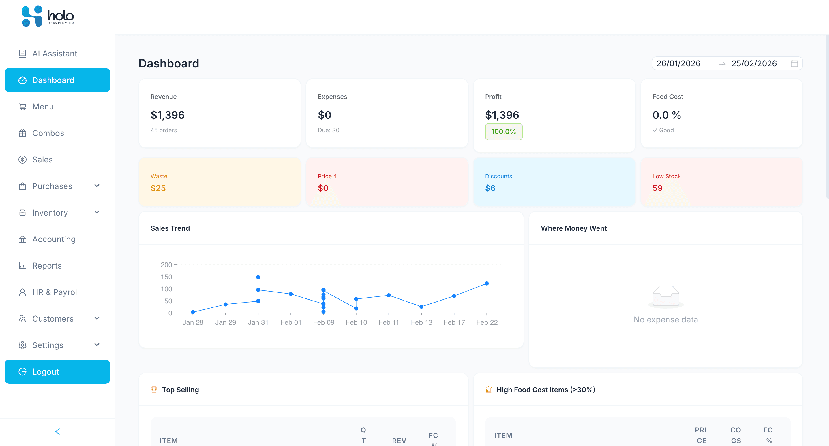 Holo OS screenshot 1