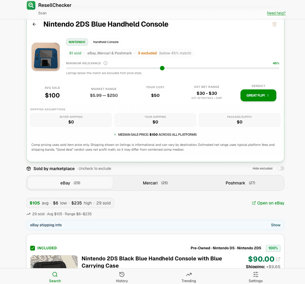 ResellChecker screenshot 2