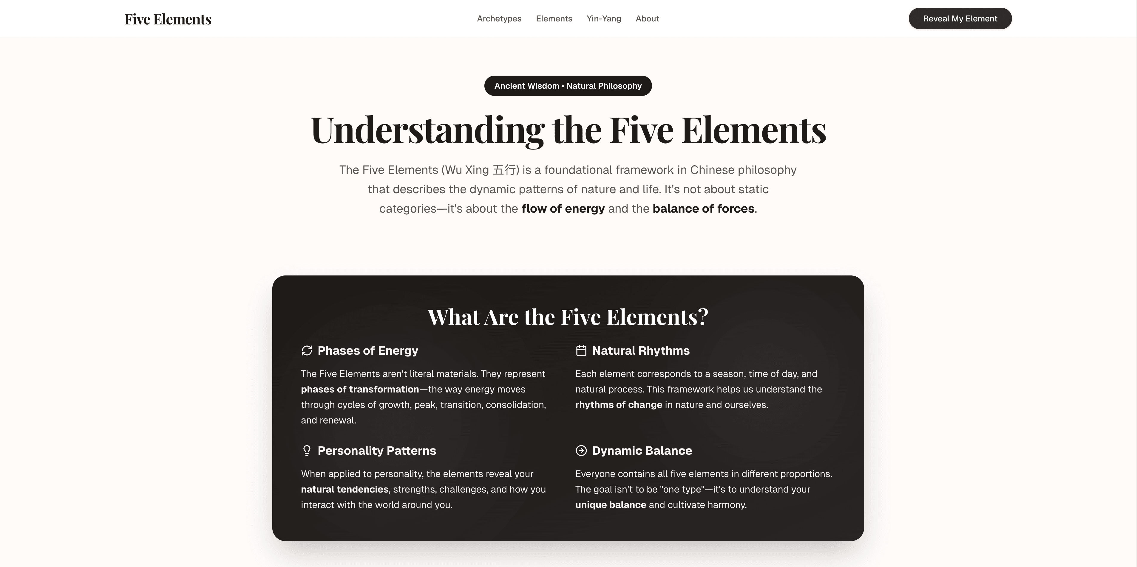 Five Elements Personality Test screenshot 3