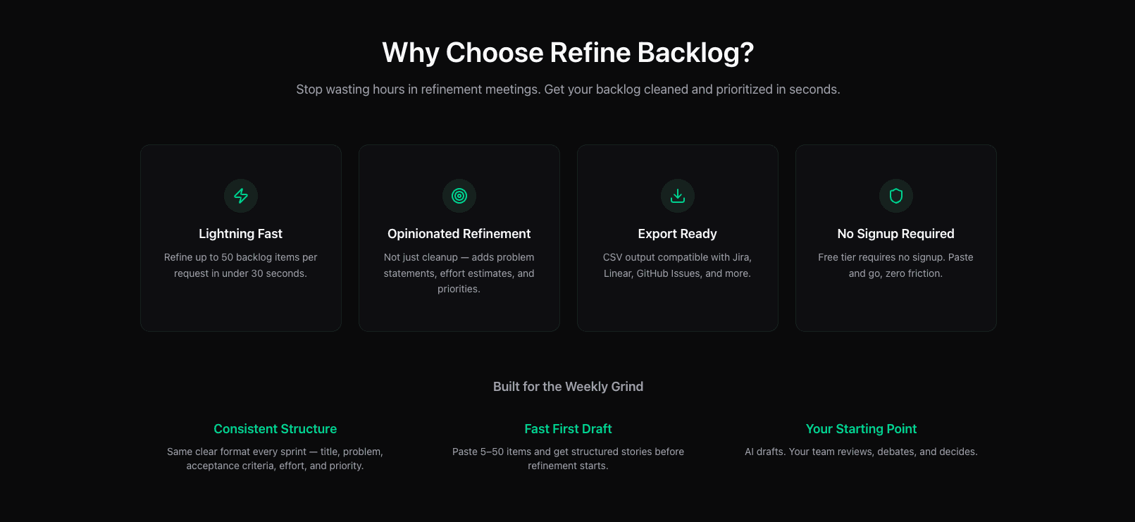 Refine Backlog screenshot 4