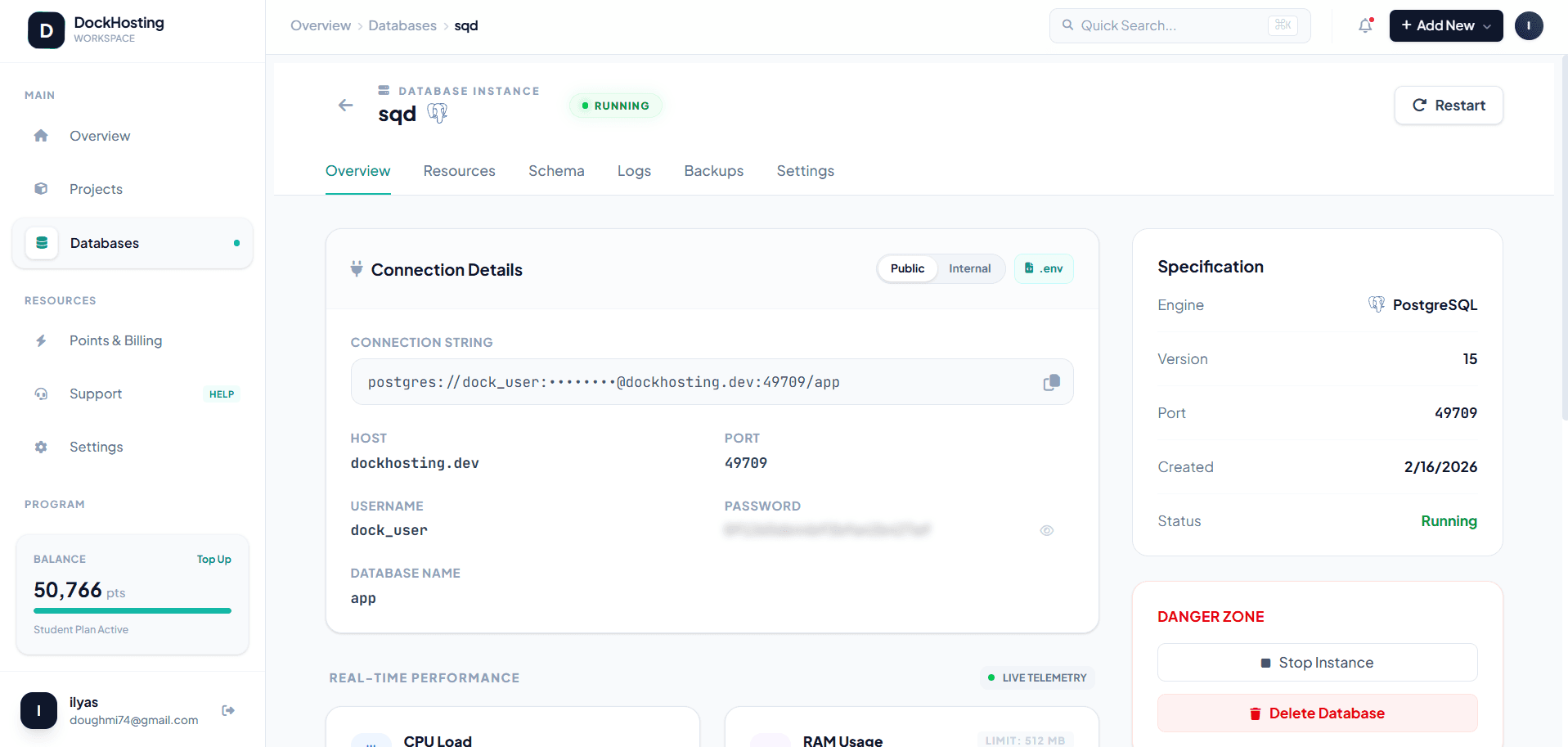 Dock Hosting screenshot 8