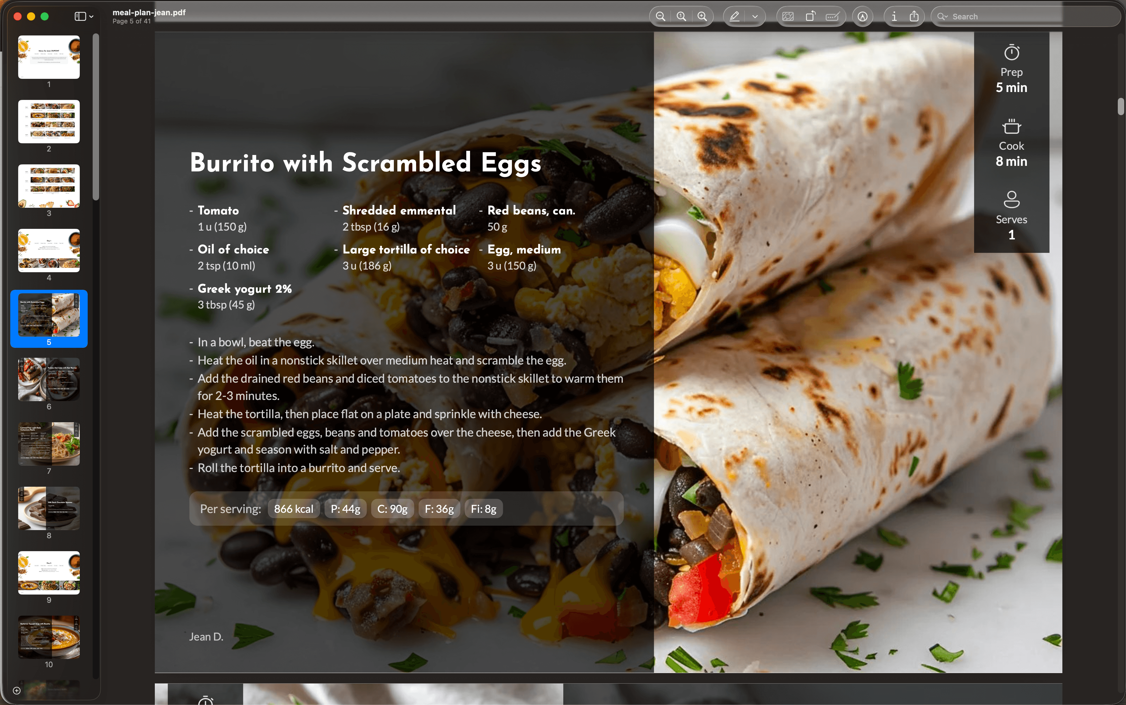 Promealplan screenshot 3