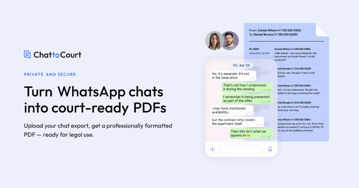 Chat to Court screenshot 1