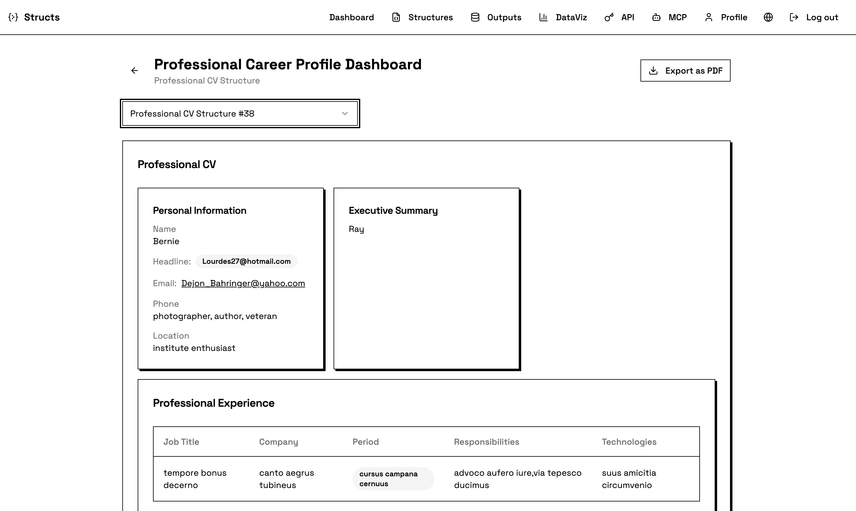 Structs screenshot 4