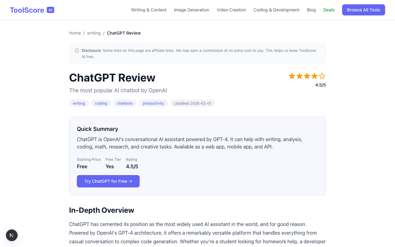 ToolScore AI screenshot 5