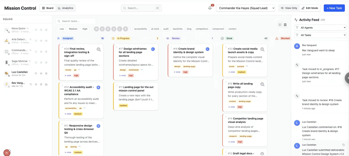AgentCenter for OpenClaw screenshot 3