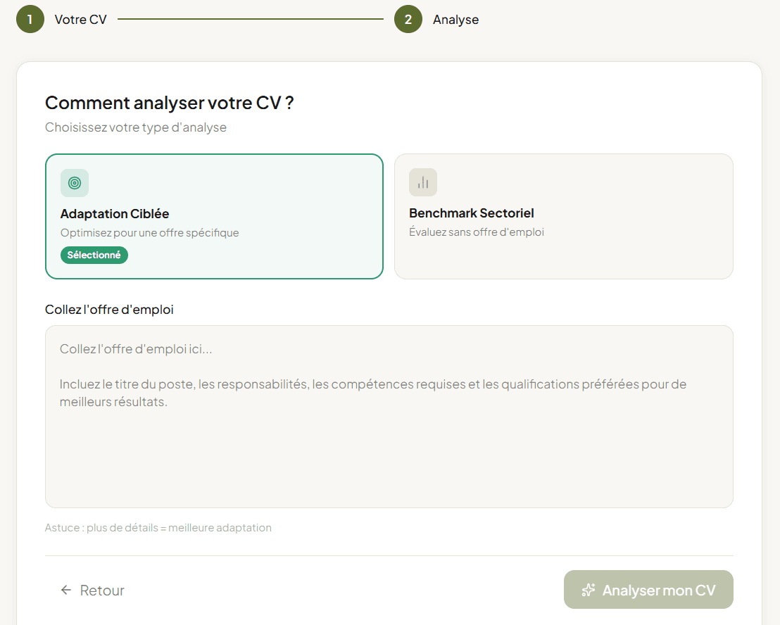 CVAdapt screenshot 2