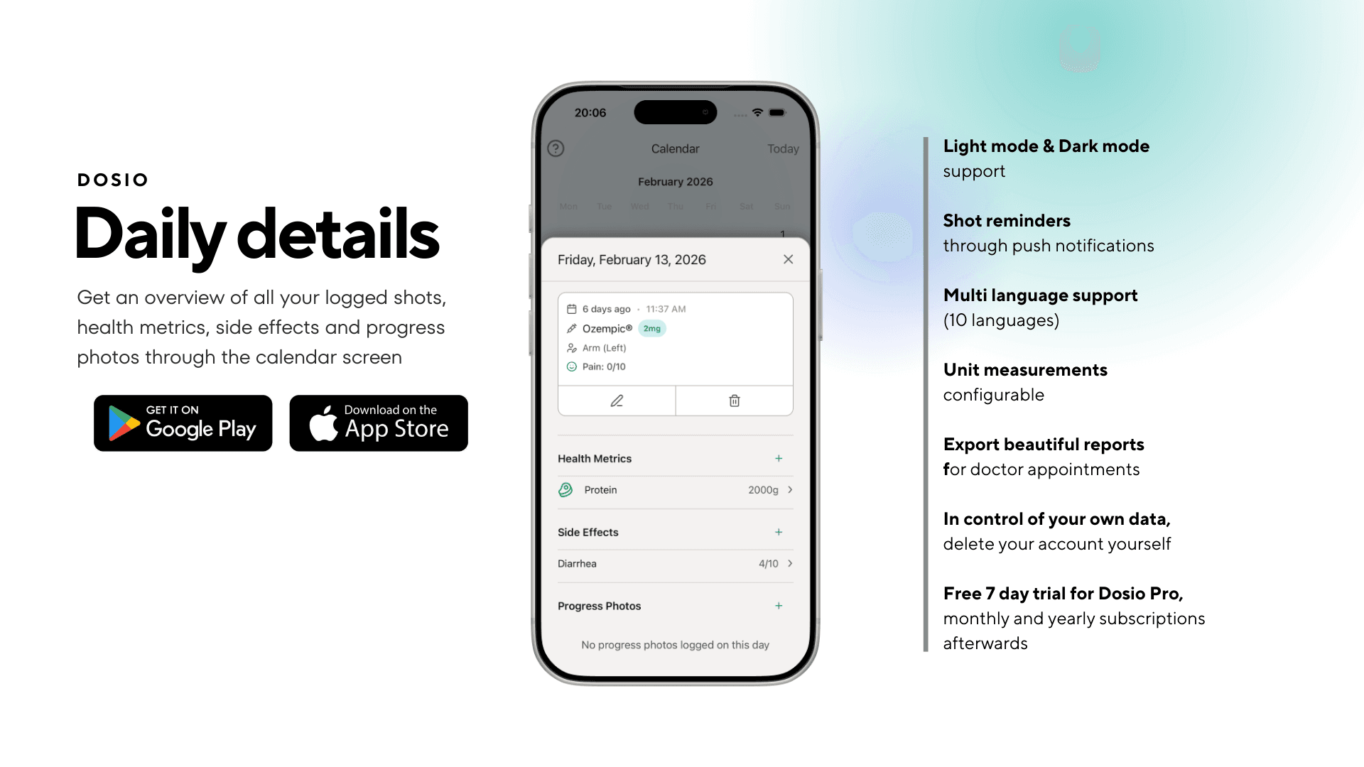 Dosio - GLP-1 shot tracker screenshot 4