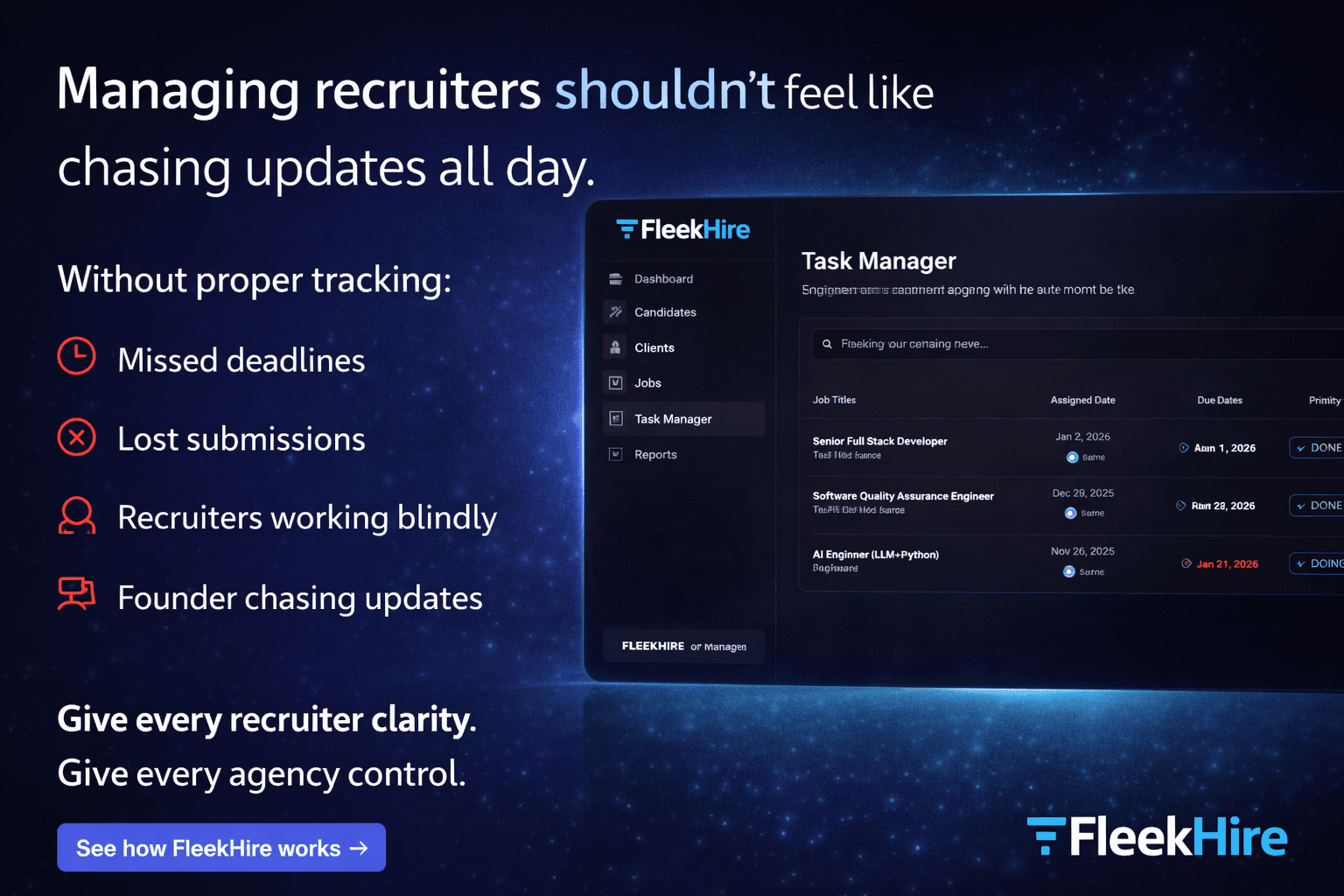 FleekHire – AI powered ATS for Agencies screenshot 5