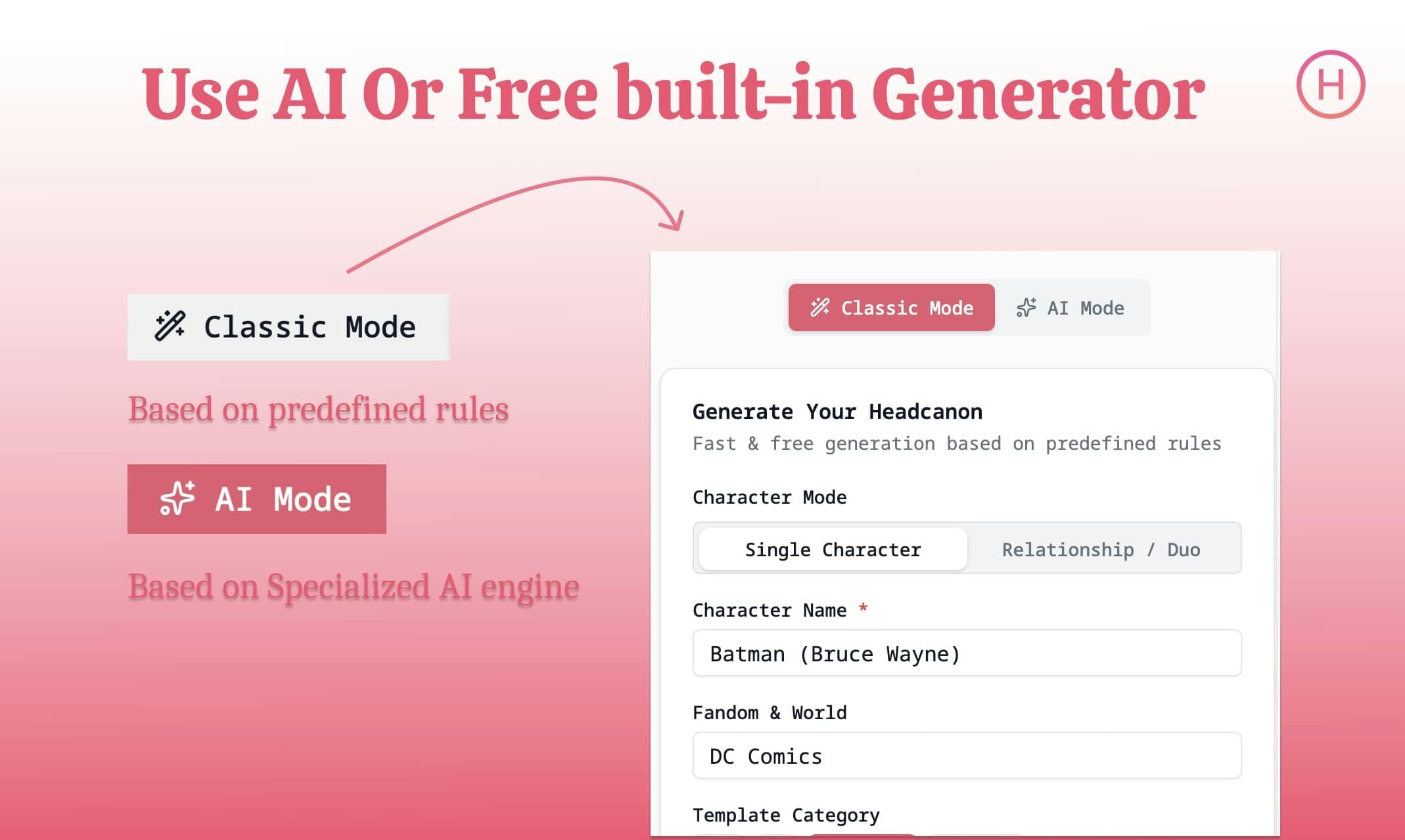 Headcanon Generator - AI Powerd screenshot 2