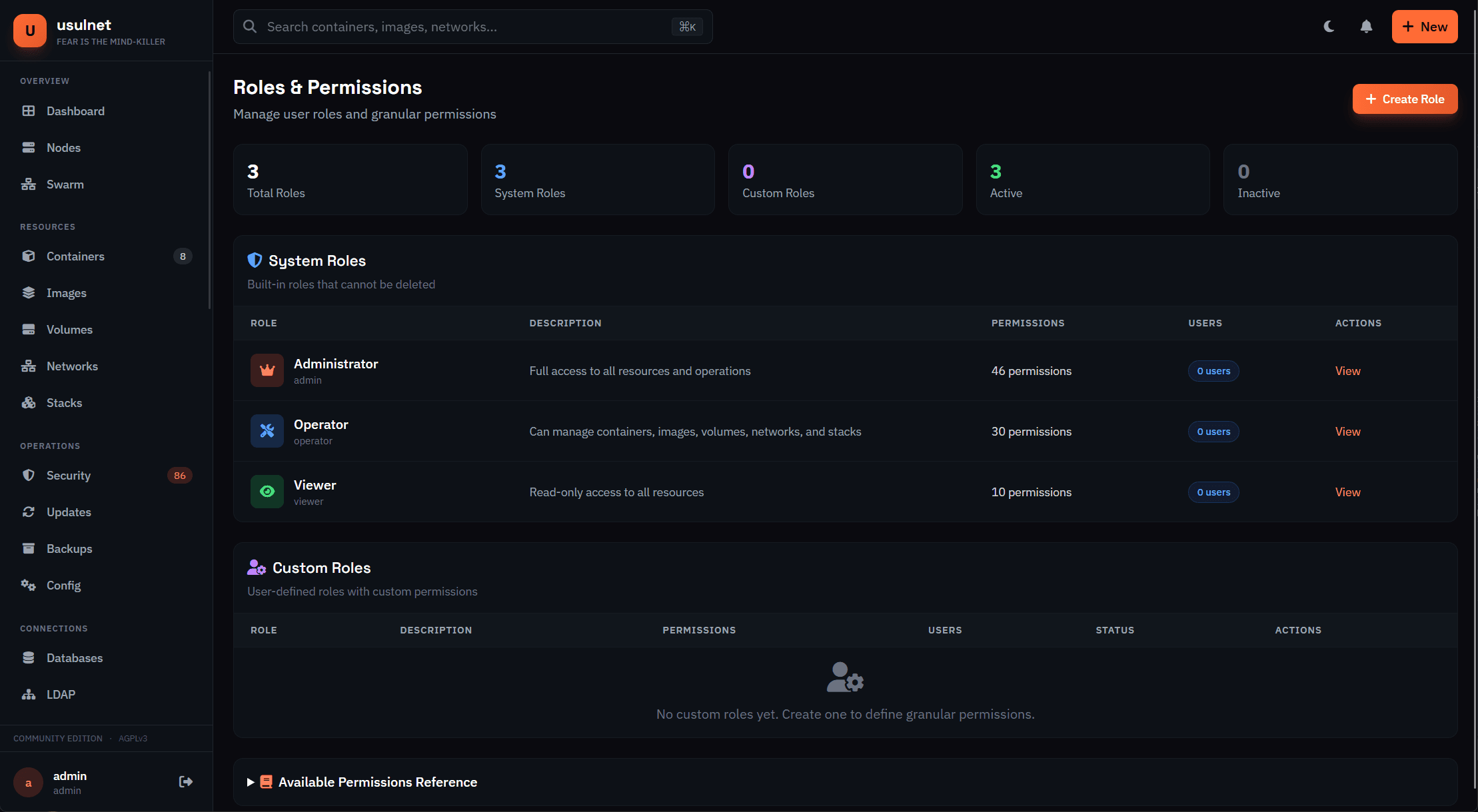 usulnet — DevOps & SysAdmins UI screenshot 40